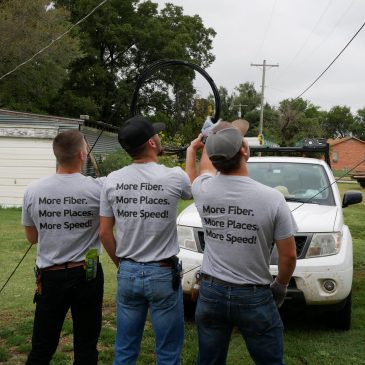 Construction in Fort Cobb: Building a better network for the future!